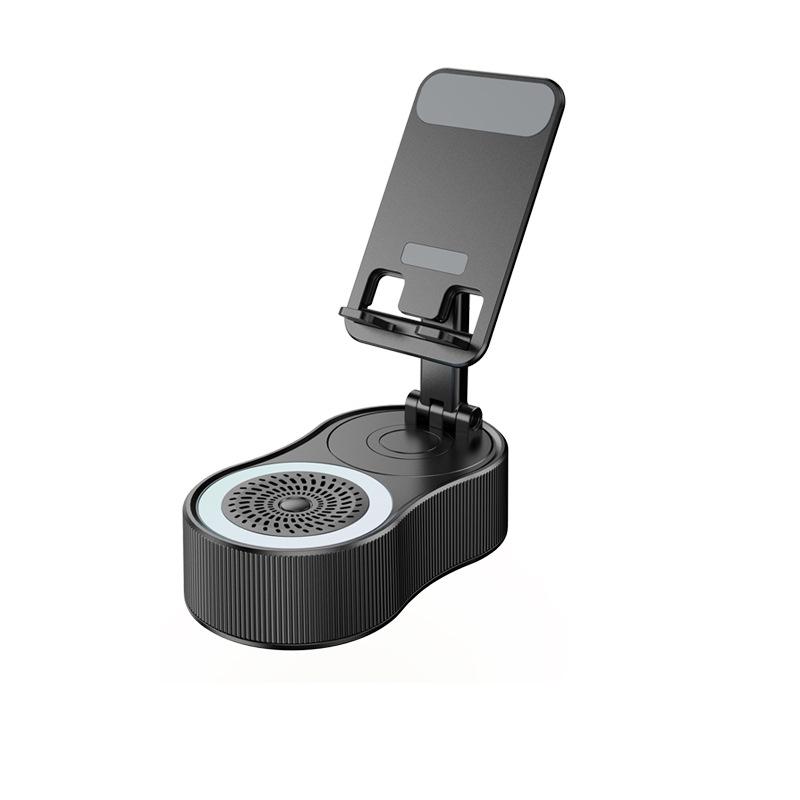 360° Rotating Phone Holder with Power Bank, Bluetooth Speaker & Portable Atmosphere Light