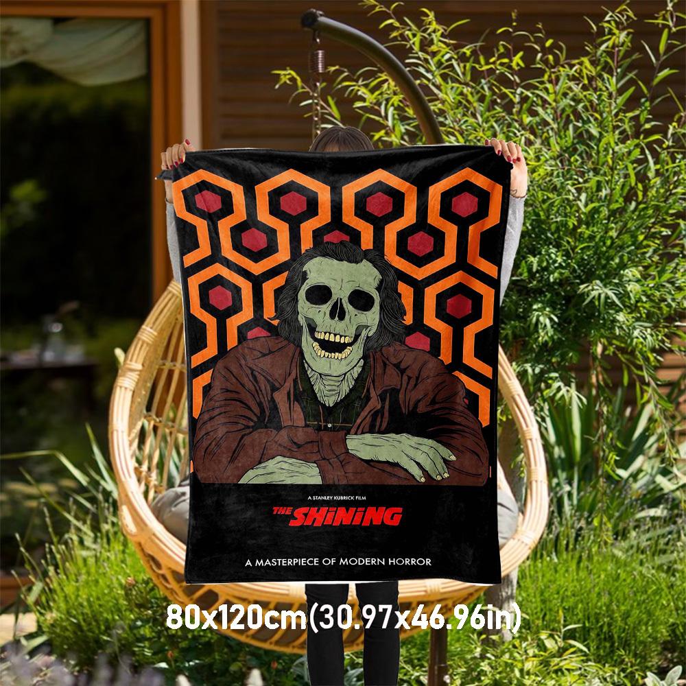 1pc The Shining Outdoor Flannel Blanket Soft Plush Decor for Picnics, camping,Bedroom, Playroom, or Lunch Break, Perfect Gift