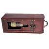Vintage Single Red Wine Storage Box Portable Wooden Wine Package Gift Box W  Handle