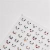 1pcs 5D Cartoon Face Nail Art Sticker Acrylic Funny Nail Decals Slider Nail Decorations DIY Manicure Accessories