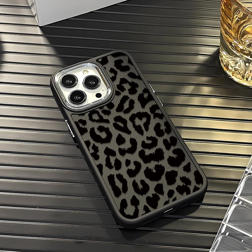 Чехол для телефона с леопардовым принтом для IPhone 17 Air 16 14 15 Pro 13 12 11 Pro Max Чехол 16 Plus Ударопрочный силиконовый чехол для телефона Fundas