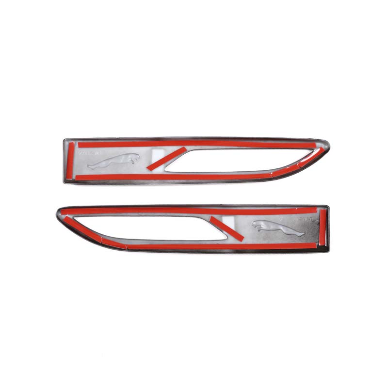 Для Jaguar F-PACE/XF E-PACE-2022 ABS углеродное волокно кузова автомобиля, боковое крыло, вентиляционное отверстие, крышка, накладка, наклейка на автомобиль