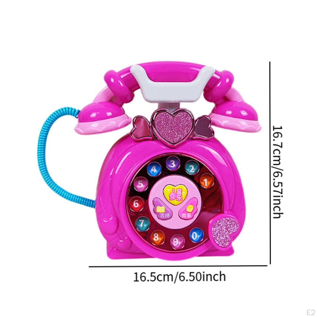 Baby Phone Toy Kids Musical Gift Hand Eye Coordination Pretend Play Princess