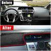 Для Toyota Prius V Alpha Daihatsu Mebius 2012-2018 ZVW40 чехол на приборную панель автомобиля, избегайте легких ковриков, анти-УФ-ковры, нескользящие