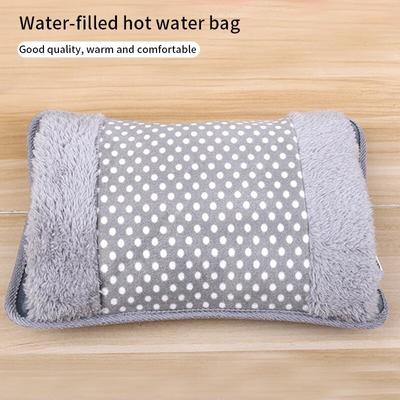 Зарядная электрическая грелка для рук EU 220V 500W перезаряжаемая зимняя грелка для рук с точечным рисунком и двойной вставкой грелка для рук с горячей водой