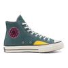 Converse Chuck 70 High Удобные и стильные парусиновые кроссовки средней высоты Унисекс Желто-зеленый