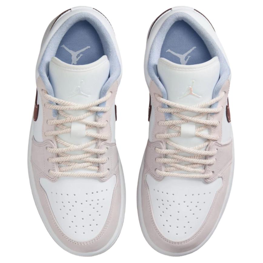 Air Jordan 1 Low Coral Reef женские кроссовки розовые белые Ironstone IB8859-101