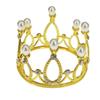 Детская круглая корона из сплава, цветочные аксессуары для волос, свадебные украшения, украшение для выпечки торта, жемчужная корона, король