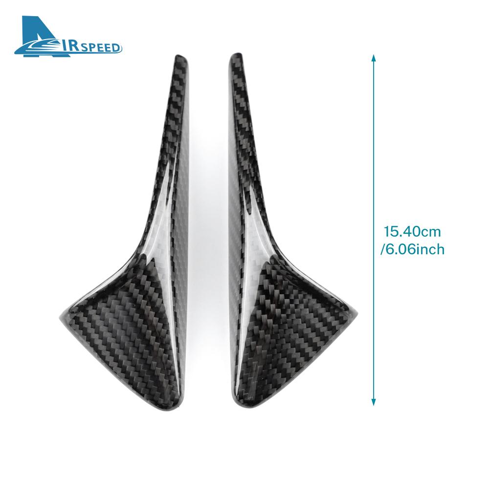 Real Hard Carbon Fiber For Tesla Model 3 Model Y 2017-2022 2023 Highland 2024 Car Side Camera Dry Carbon Cover Accessories