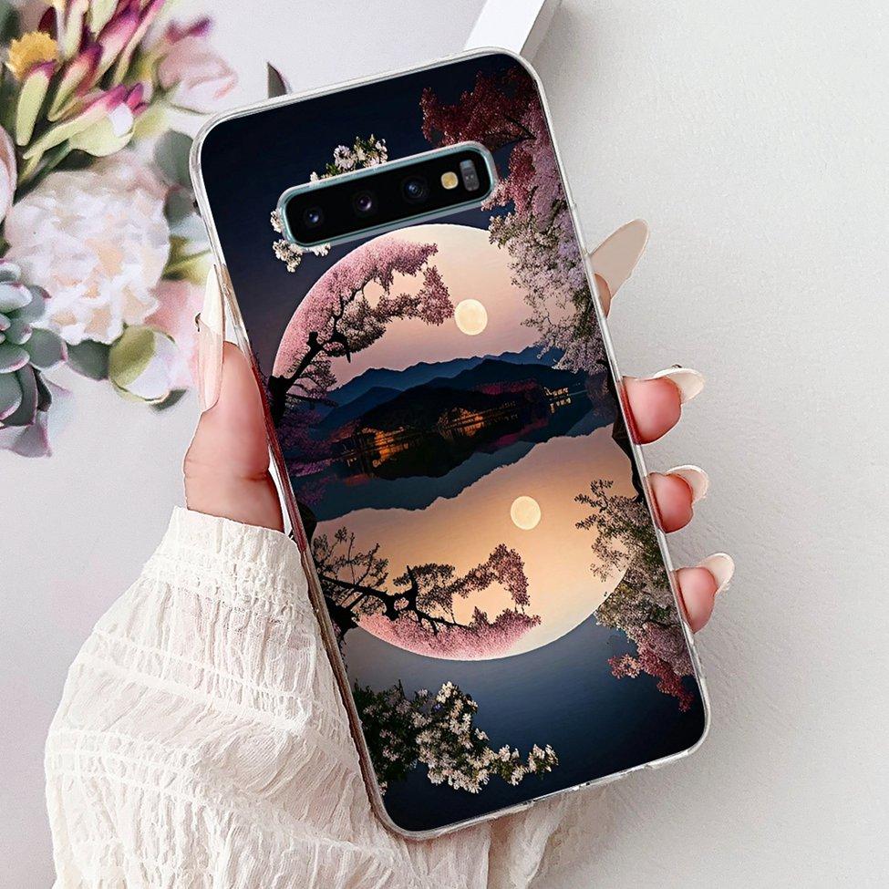 Чехол для Samsung S10 Plus SM-G975F Милый Кавайный Модный Цветочный Роскошный Крутой Расписной Мягкий Чехол для Телефона Samsung Galaxy S10+