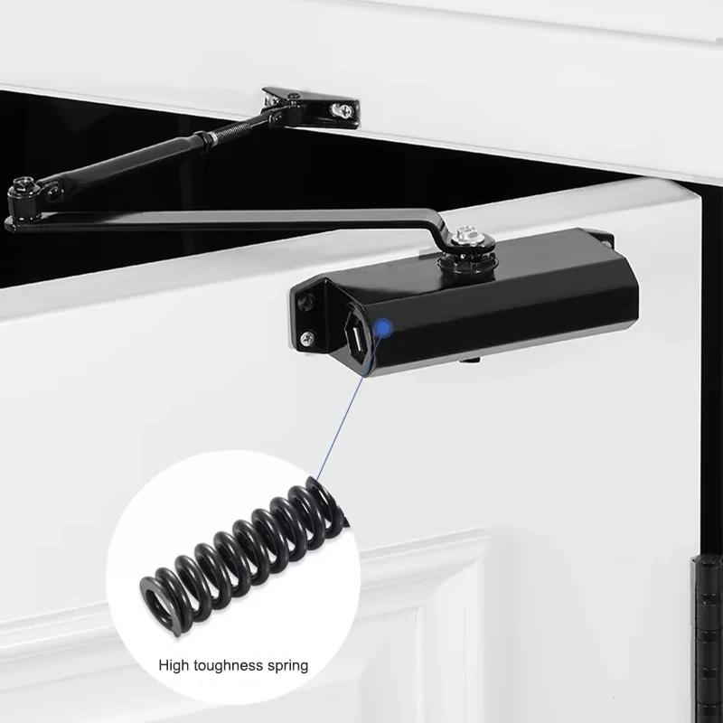 Гидравлический буферный доводчик двери 45 кг до 65 кг, регулируемая скорость, оборудование для закрывания дверей, бесшумное мягкое закрывание, фурнитура для дверей