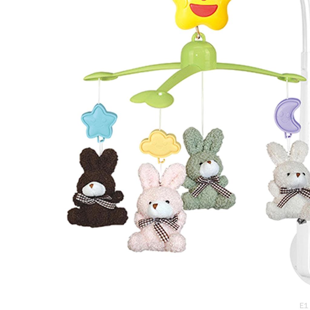 Мобиль для детской кроватки с мягкой куклой-колокольчиком для новорожденных