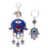 2pcs Blue Eye Pendant Keychain Blue Eye Hanging Ornament Keychain Decor Amulet Hand Made Pendant