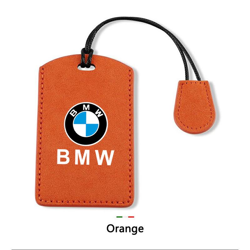 SQLI6 Suede Leather Car Smart NFC Card Key Case Cover Shell For BMW 1 3 5 7 Series X1 X3 X5 X6 X7 535le Protector Keychain Accessories