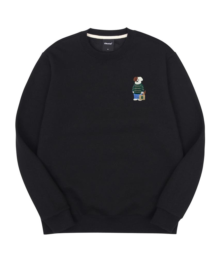 OKSTAR Mini Me Casual Brodog Embroidered Double-Sided Sweatshirt (Type B)