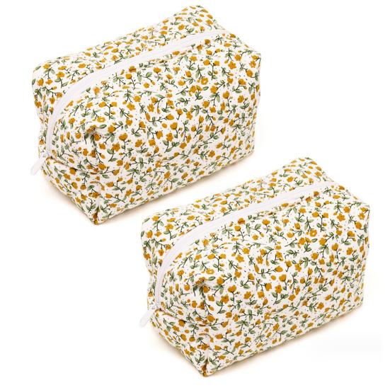 1/2 шт. косметичка с цветочным принтом на молнии большой емкости портативный лосьон для губной помады ключи от наушников сумка для хранения кистей для макияжа дорожный бизнес