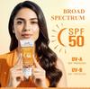 Мультани Солнцезащитный крем SPF 50 PA++++ Легкий Нежирный Без Белых Следов Широкий Спектр Защита от UVA UVB 100 мл Упаковка 1 шт.