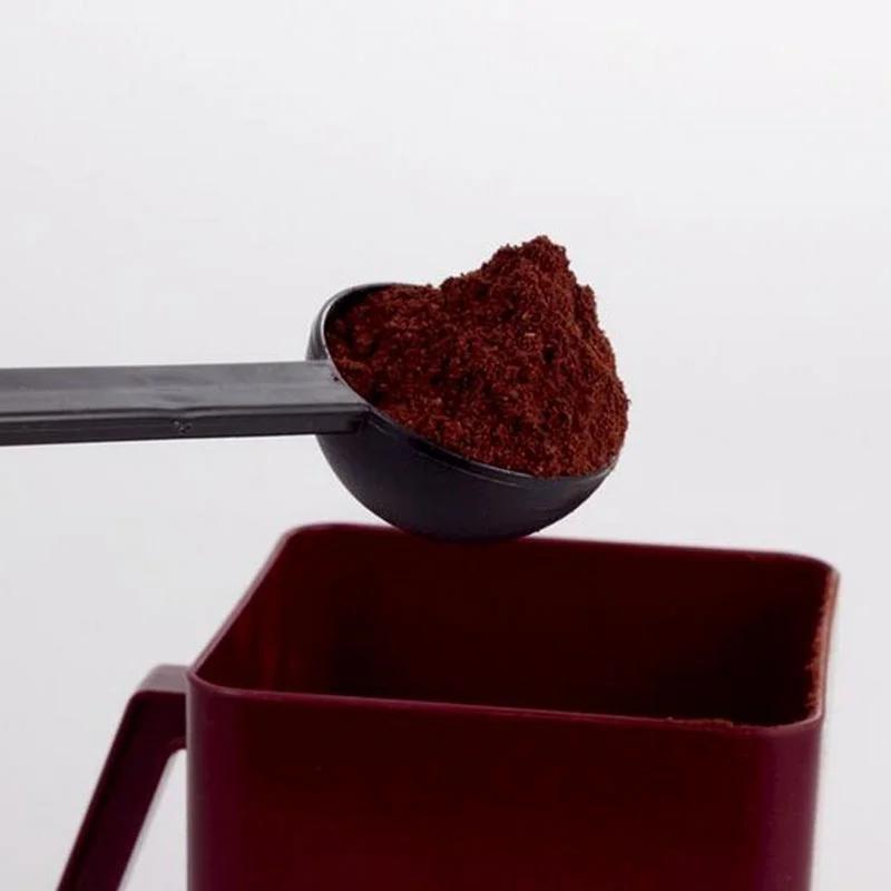 Ложка для кофе эспрессо 2 в 1, 10 г, мерная ложка для утрамбовки, тампер для холодного заваривания кофе