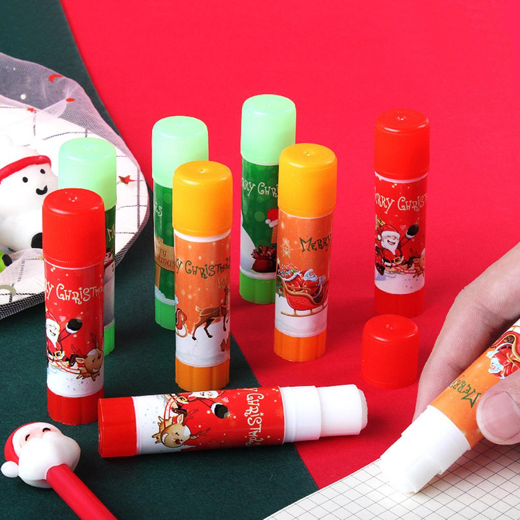 Christmas Solid Glues Sticks All Purpose White Gluesticks School Glues Sticks for Scrapbooking School Art Craft Project