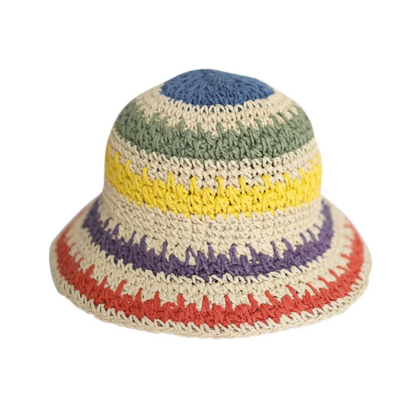 Шапочка для девочки, шляпа от солнца, детская соломенная шляпа, шляпа от солнца, разноцветная детская шляпа