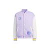 Adidas Neo Baseball Jerseys Unisex Light Purple Baseball Collar Moderate Straight Fit IK5428