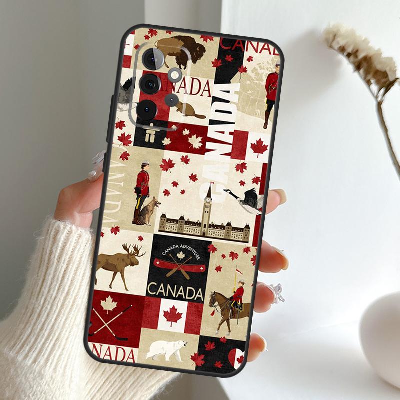 Canada Canadian Flag Case For Samsung Galaxy A13 A33 A53 A06 A17 A56 A36 A26 A16 A15 A35 A55 A34 A54 A52 A12 A32