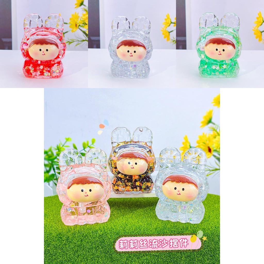 Adorable Cartoon Lilith Figurine Nightlight With Glowing Glitter For Home Decor