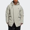 adidas Wuji Down Jkt Series Outdoor Sports Stay Warm mid-length hooded down Jacket Gray Men's H23103