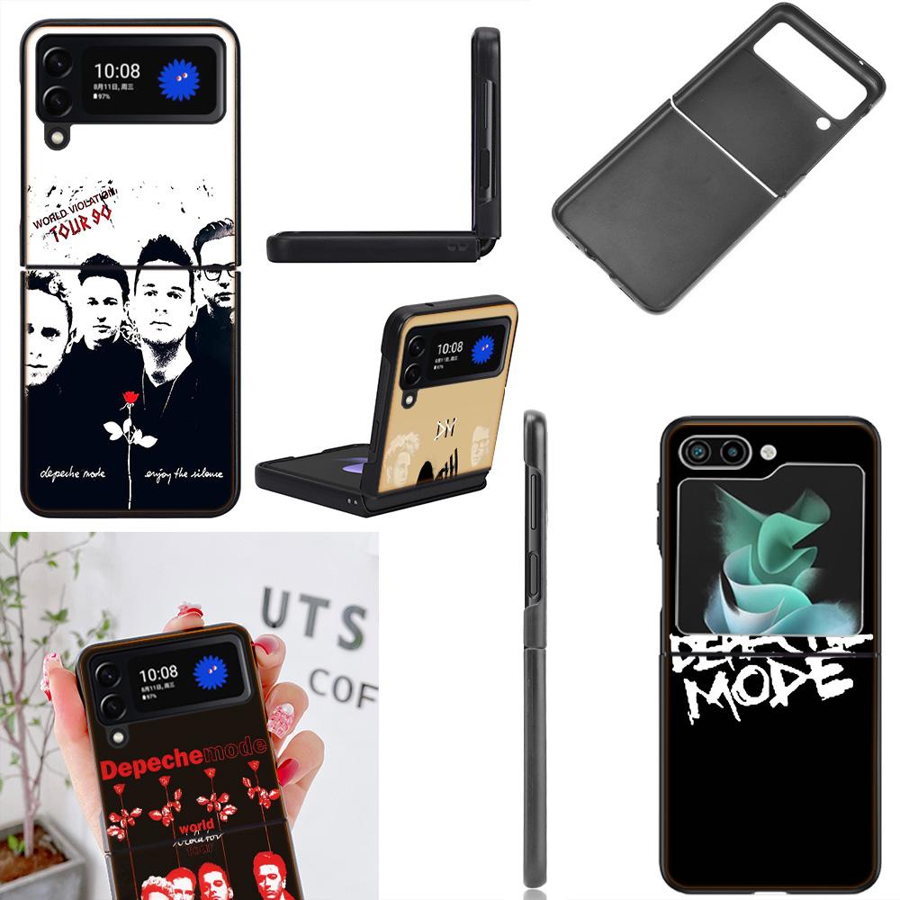 Rock Band Depeches Modes Phone Case For Samsung Z Flip 7 6 5G Galaxy Z Flip4 Z Flip5 Z Flip3 Coque Black Hard PC Shell Protectiv