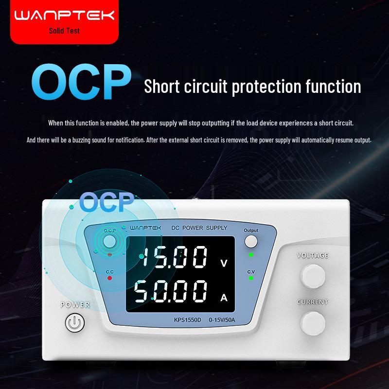 GuCe KPS1550D 15V 50A Adjustable DC Power Supply for Lead-Acid Battery Charging