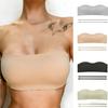 Бесшовный бюстгальтер бандо без бретелей с отстегивающимся бретелем, беспроводной, трансформируемый, нескользящий спортивный бюстгальтер, пуш-ап, удобный и дышащий бюстгальтер для женщин