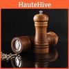 Деревянные солонка и перечница в античном стиле с ручной мельницей для кухни и столовой