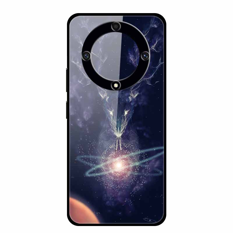 Закаленное Стекло Чехол для Honor Magic5 Lite 5G Крышка Роскошная Жесткая Задняя Крышка для Huawei Honor Magic 5 Lite Чехлы Защитные Модные