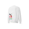 Puma Повседневная толстовка с круглым вырезом и принтом логотипа, мужские топы, белый 535326-02