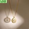 Fashion Women 'S S925 Silver Plated Platinum Cold Wind Light Luxury Niche Eight Pointed Star Pendant Personalized Necklaces \T Xl34