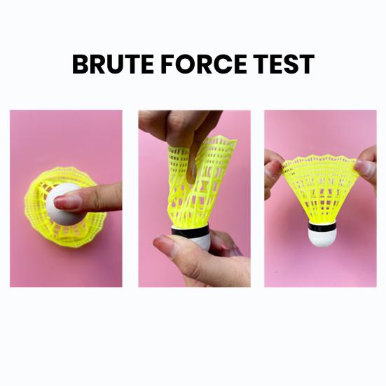 10 шт. нейлоновые воланы для бадминтона, стабильные, прочные, нейлоновые воланы с перьями, молодежные игроки, для тренировок по бадминтону в помещении и на открытом воздухе