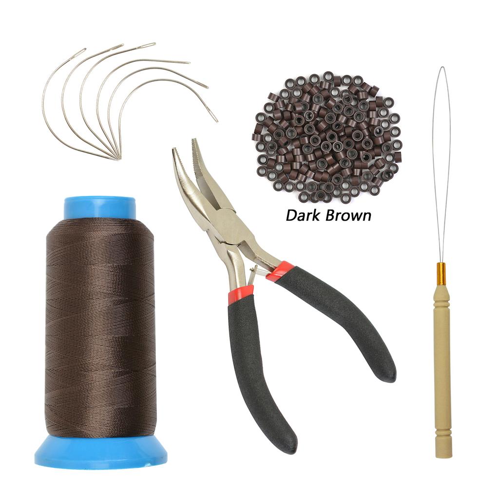 Набор инструментов для наращивания волос, микро-силиконовые кольца, 200 шт., 5,0 мм, микротрубки, бусины, аксессуары для наращивания волос