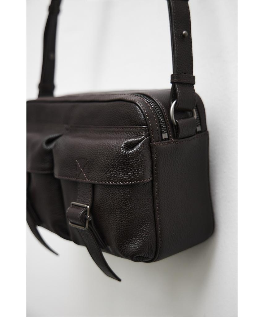 Youth Leather Camera Bag - Brown
