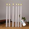 Christmas Led Long Candle Light Remote Control Flame Lamp Warm White Flameless Taper Candles For Party Table Decor