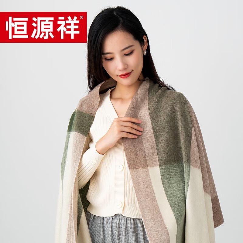 Hengyuanxiang Plush Blend Tassel Scarf & Shawl