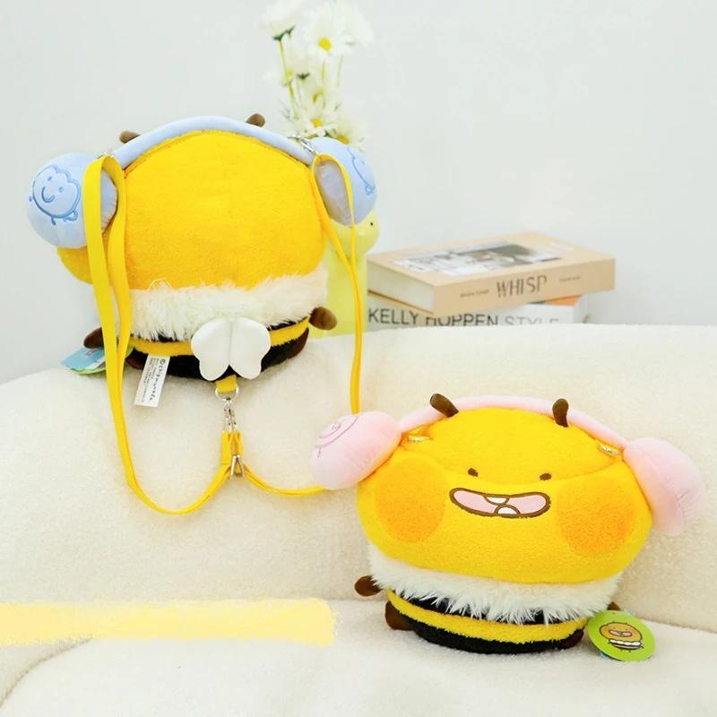 Милые плюшевые рюкзаки-пчелки Сумка с мягкой игрушкой Кавайная мультяшная плюшевая кукла-пчелка Модная сумка для женщин Креативный подарок на День Рождения Рождество