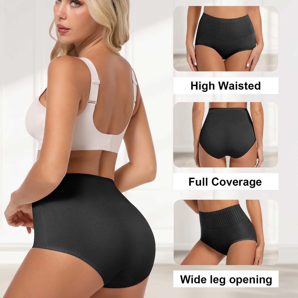 Women Colorblock Briefs Comfy Breathable Stretchy Panties Women's Lingerie & Underwear