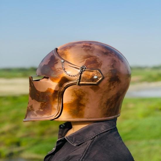 Commando Barbuta Visored Helmet for Cosplay 18g Mild Steel Helmet Warrior Helmet Best Gift for Him