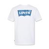 Levis Классический логотип принт Свободный винтажный круглый вырез Удобная футболка с коротким рукавом Унисекс топы Белый 000S5-0000