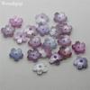 20PCS 10mm DIY Jewelry Making Starry Color Craft Loose Spacer Beads 3D Sakura Petal Flower Delicate Jewelry