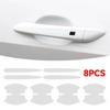 8Pcs TPU Car Door Bowl Anti-scratch Sticker Clear Door Bowl Handle Protection Sticker Paint Surface Film Car Accessories Decals