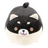 JEMA Gemma Dog Body Pillow, Animal Cushion, Plush Toy, Fluffy, Soft, Cute, Gift, Black, Approximately 50cm Long