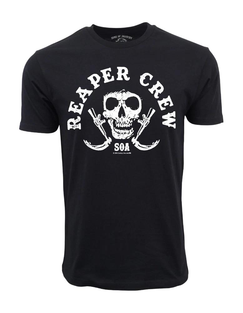 TheSonsOfAnarchy Reaper Crew Unisexs Black Graphic T Shirt