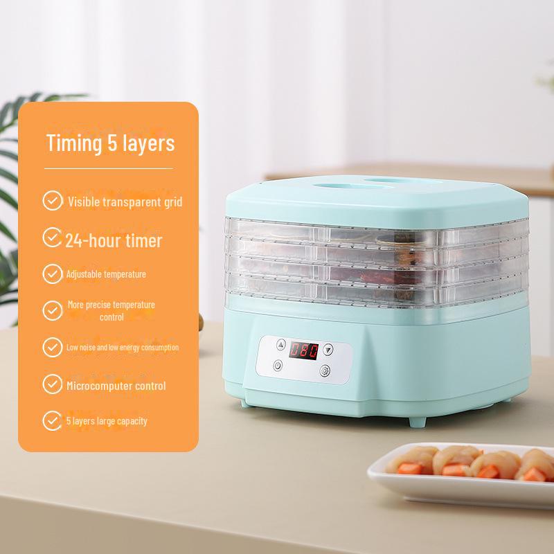 Компактный многослойный дегидратор для закусок — идеально подходит для сушки фруктов, мяса, трав и многого другого