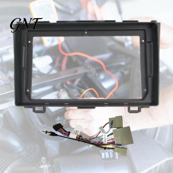 Комплект проводки Plug-and-Play, установочный комплект 9 дюймов для Honda CR-V 2008-2011, Рамка для установки автомагнитолы в центральную консоль, Рамка магнитолы Android,
